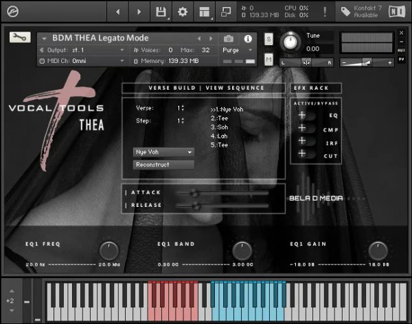 Vocal Tools Thea GUI