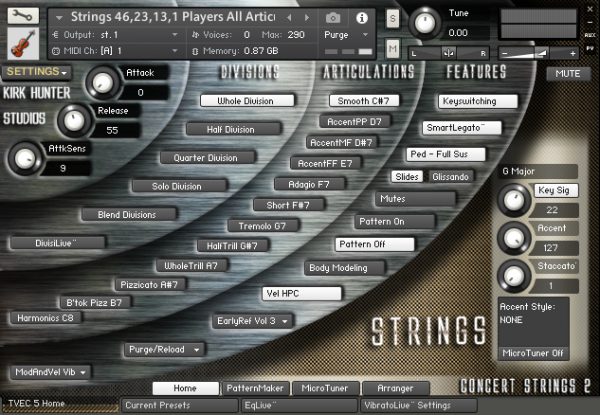 Concert Strings 2 by Kirk Hunter Studios