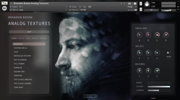 Brandon Boone Analog Textures GUI