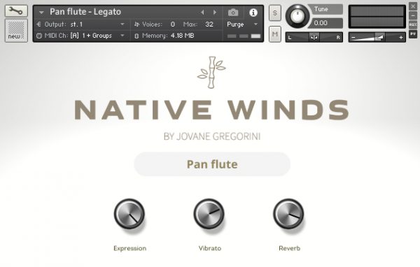 Native Winds Pan Flute by GSamples