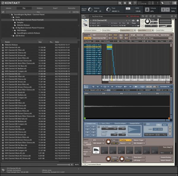 Big Block Clavinet - Pianet Kontakt GUI