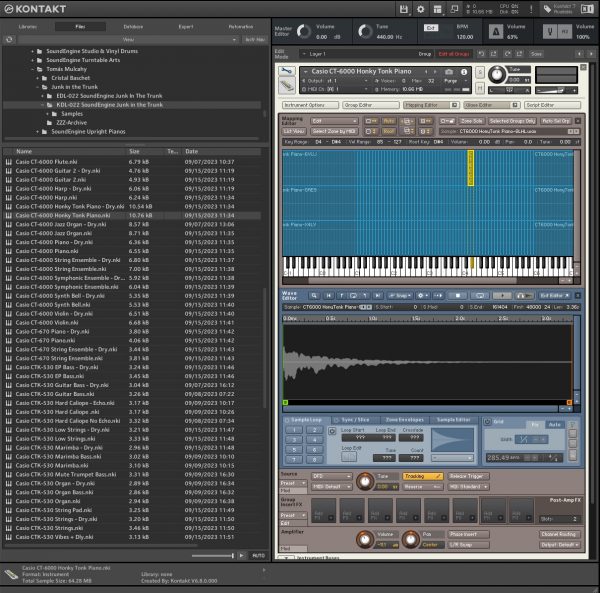 Junk in the Trunk Kontakt GUI
