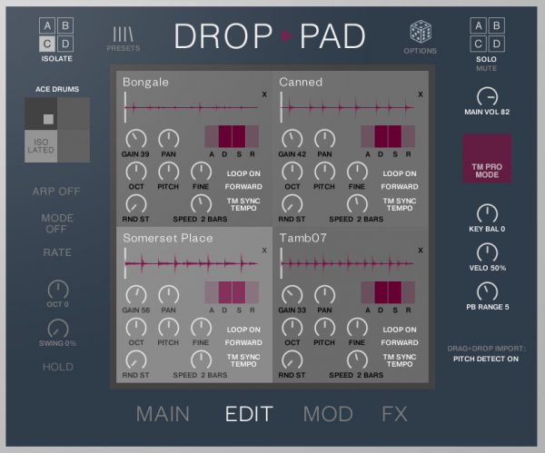 Drop Pad 3 Edit Page