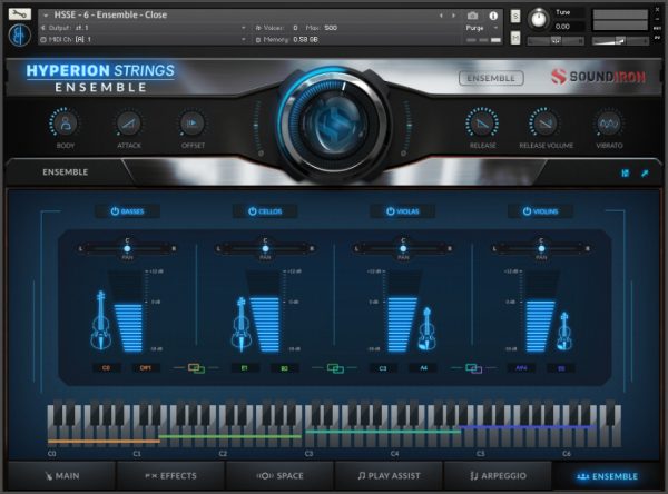 Hyperion Strings Ensemble GUI 2