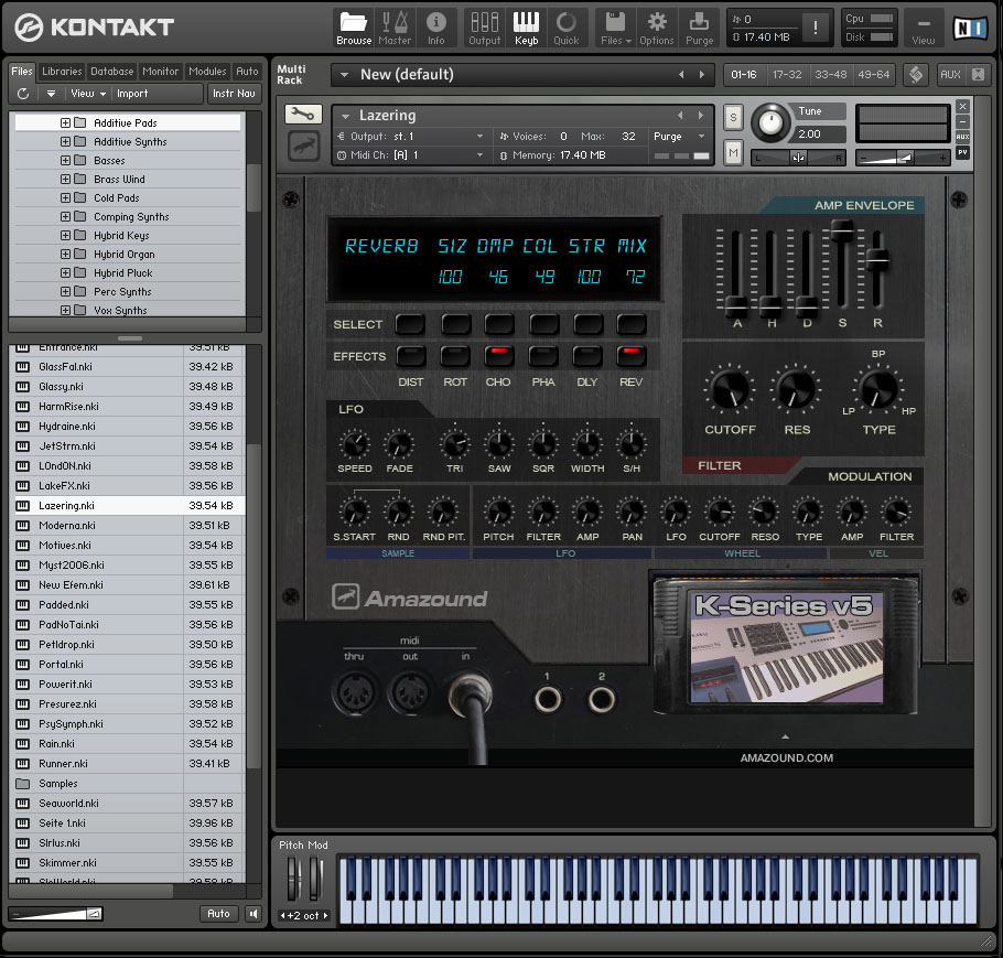 K-Series Vol 5 presets GUI