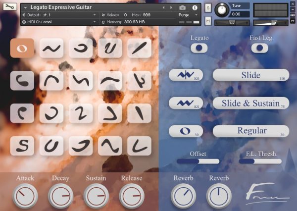Legato Expressive Guitar GUI