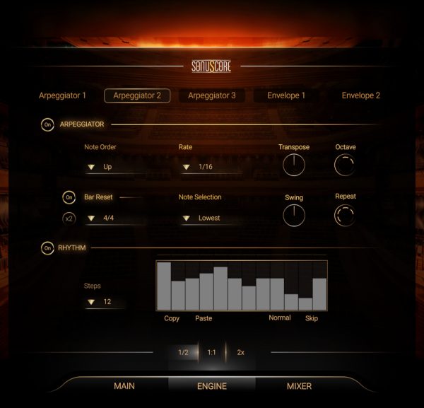 The Orchestra Arpeggiator GUI
