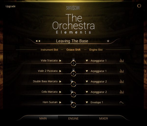 The Orchestra Elements GUI 1