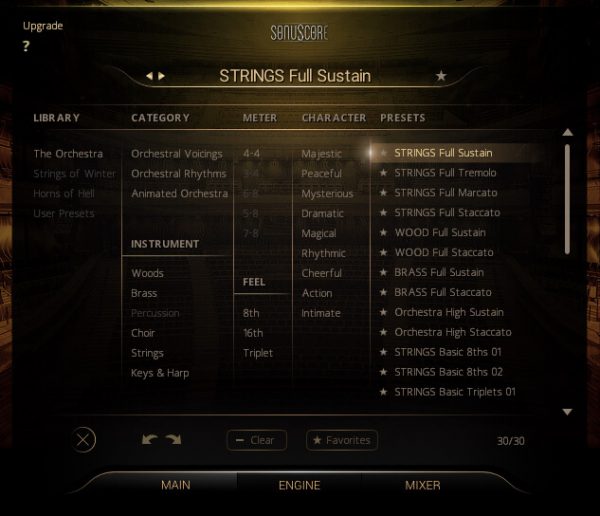 The Orchestra Elements GUI 2