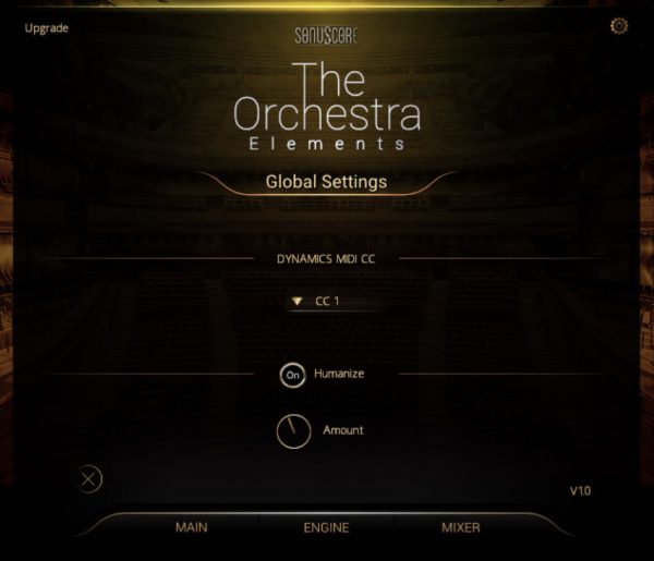 The Orchestra Elements GUI 6