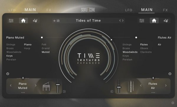 Time Textures Expanded instrument browser